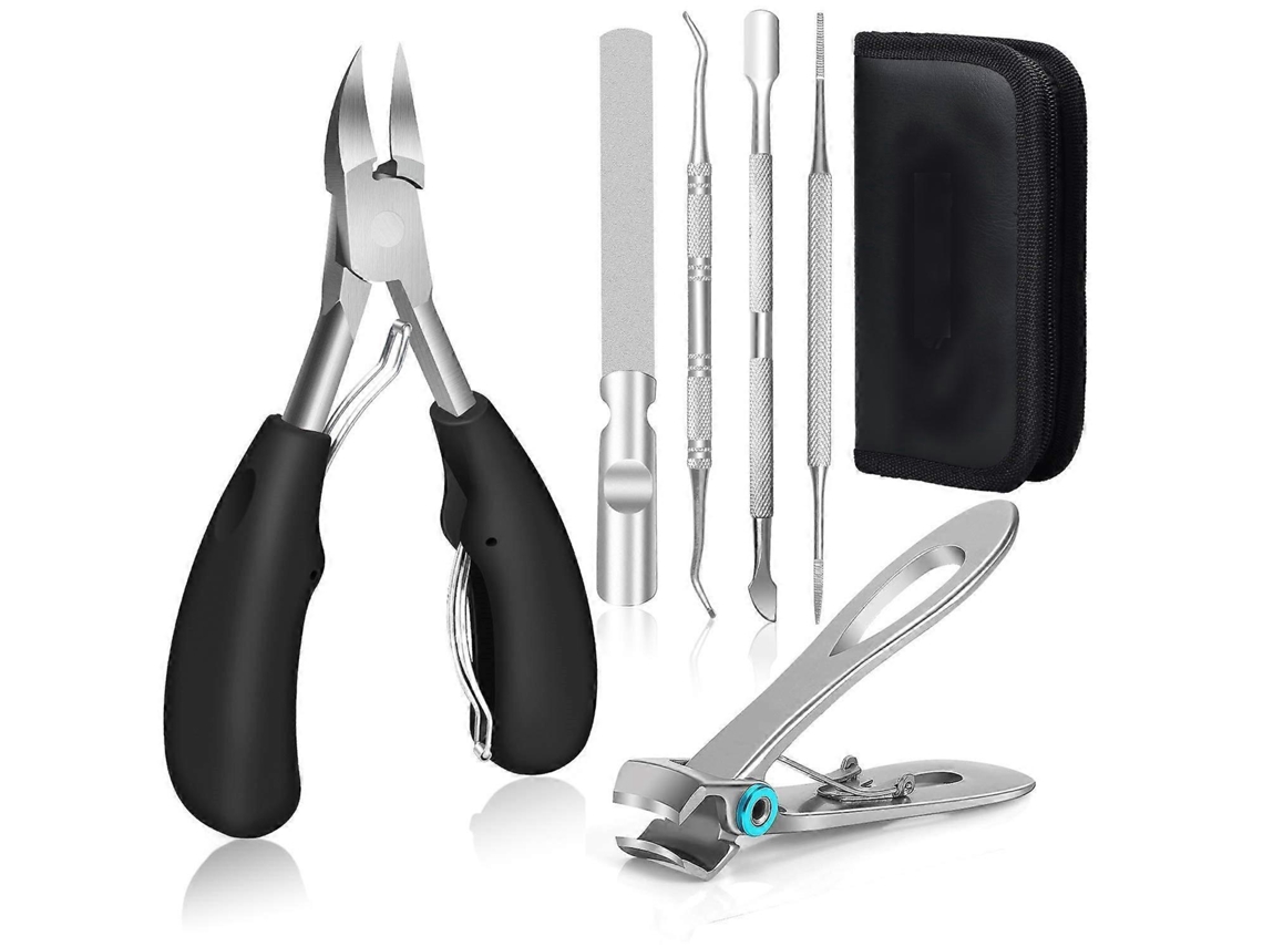 Conjunto De Tijeras De Uñas Profesionales Para Uñas Gruesas E Incrustadas Acero Inoxidable Herramientas De Pedicura