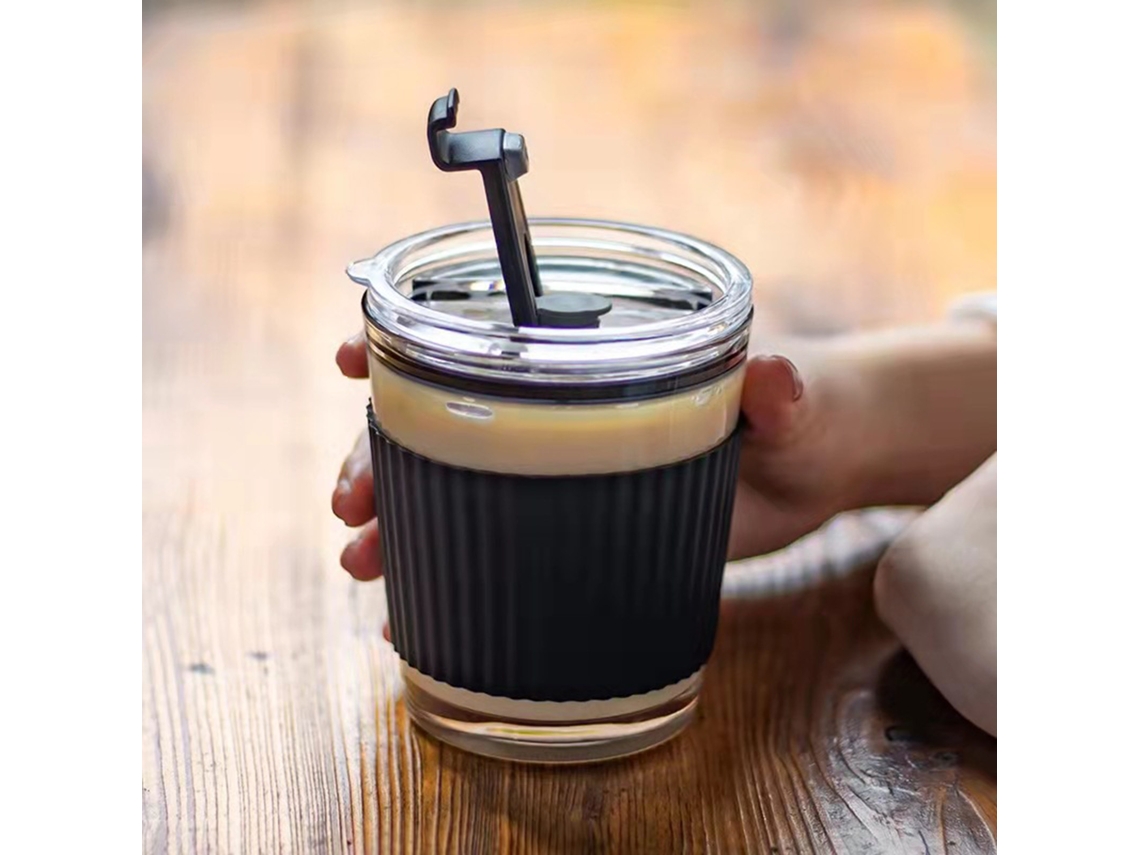 Taza Con Tapa Y Pajita Para Café, Té, Agua, Bebidas Frías Y Calientes, Fiestas, Regalos.