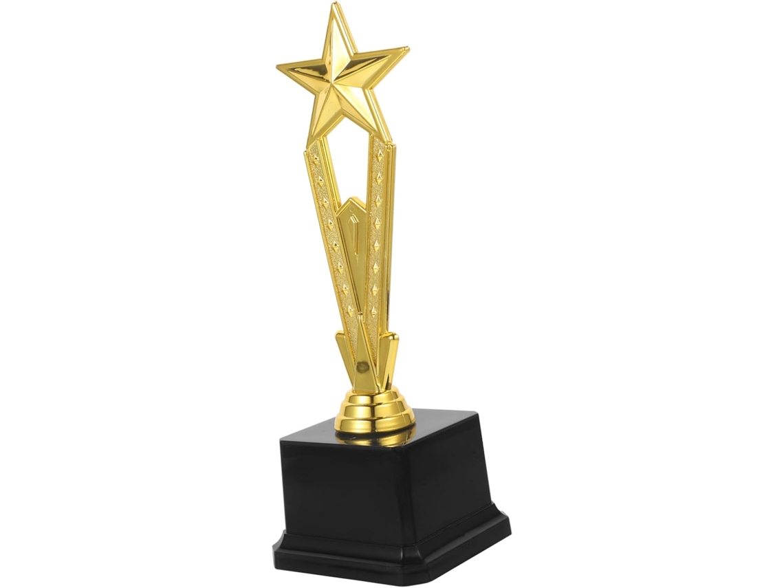 Trofeo De Plástico En Forma De Estrella De 15 Cm - Modelo De Trofeo Para Competiciones