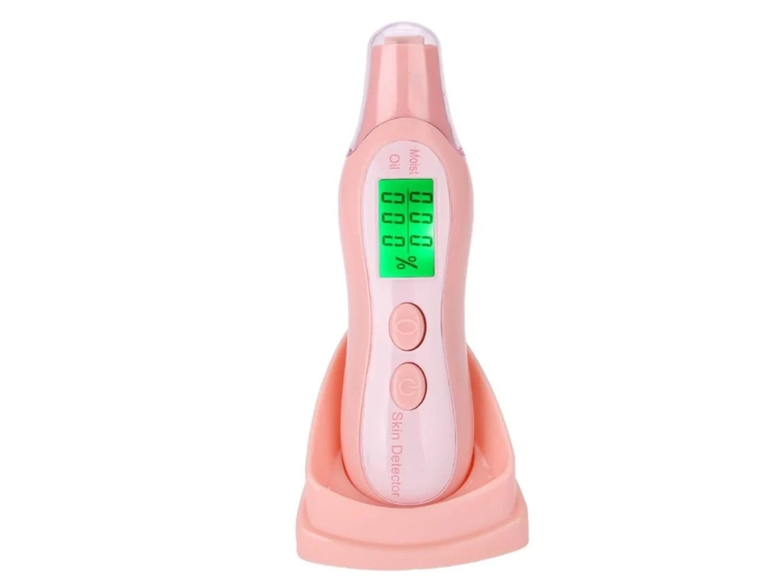 Medidor digital de piel con pantalla LCD, analizador de precisión de aceite y humedad para el cuidado de la piel en viajes, Yizhood