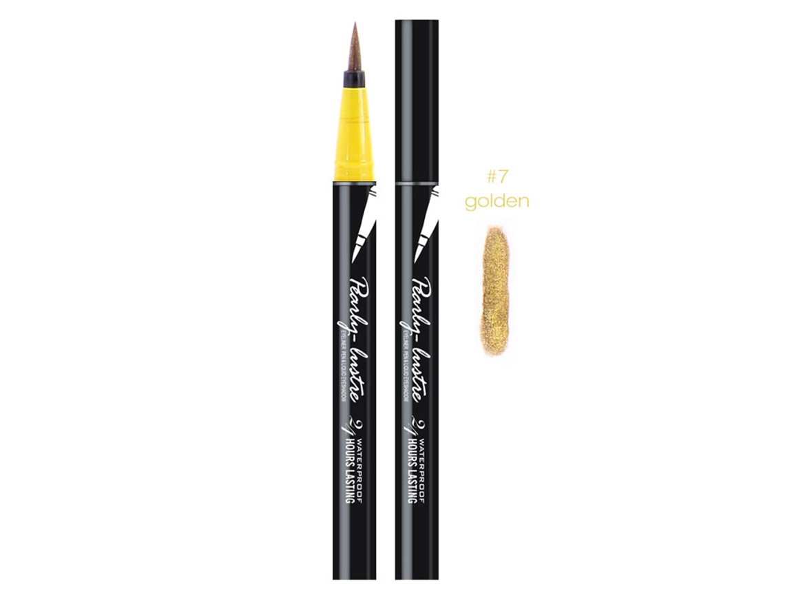 Delineador líquido de ojos resistente al agua y de larga duración: herramienta de maquillaje con una línea suave y precisa.