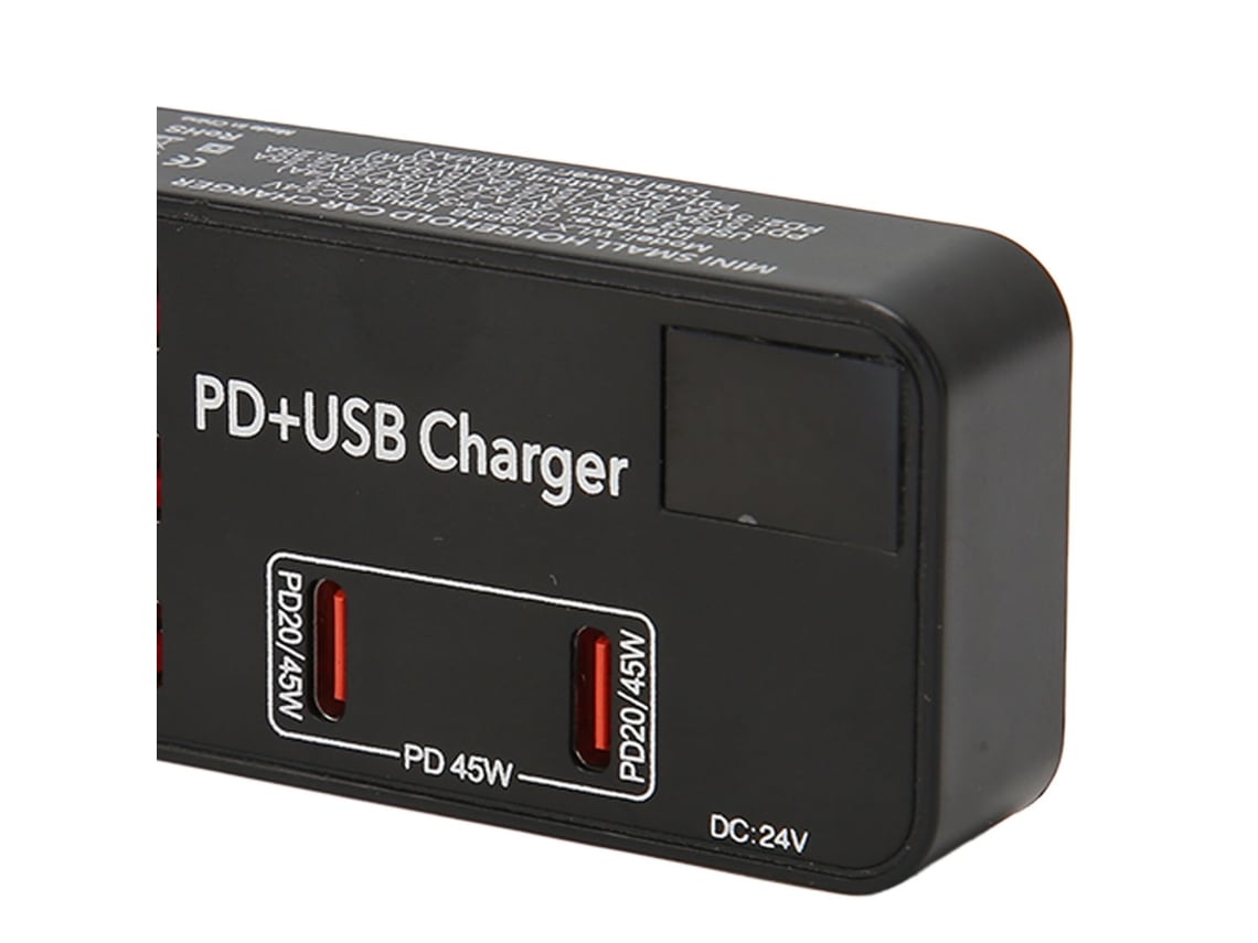 Hub De Carga Usb De 5 Puertos, Carga Rápida, Mini Estación De Carga De Energía Multi Puerto Pd