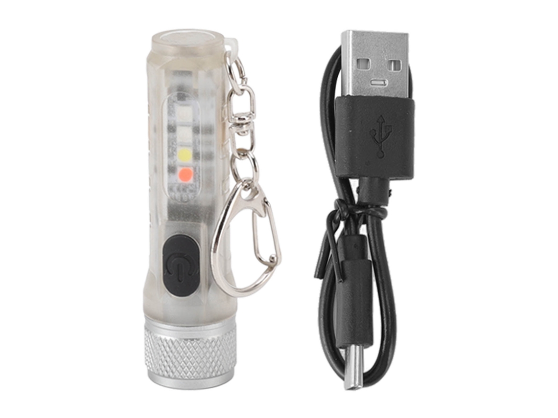 Yncm2026-linterna Led Mini Llavero Portátil Usb Recargable Luz Fuerte Multifunción Para Exterior Fluorescente