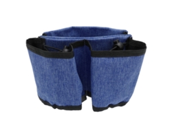 Portavasos Manos Libres De Tela Oxford Para Equipaje, Con Capacidad Para 2 Bebidas, Ideal Para Viajes - Azul