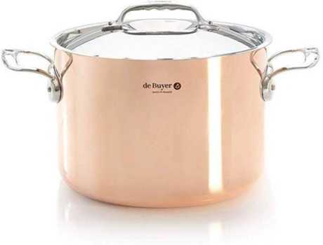 Olla en Cobre y Acero Inoxidable DE BUYER 24 cm