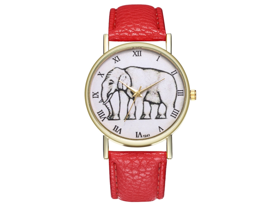 Reloj De Pulsera Para Pareja Zhoulianfa Con Correa De Pu Y Movimiento De Cuarzo Rojo.