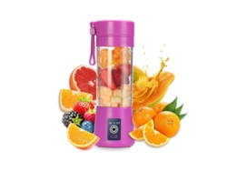 Batidora Licuadora KLACK portátil, para batidos y smoothies, 380 ml con seis cuchillas Morada