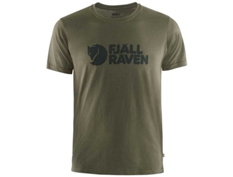 Camiseta de Hombre FJÄLLRÄVEN Logo Verde (L)