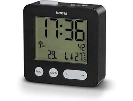 Despertador Radiocontrolado “Piccolo” Negro HAMA 00186447