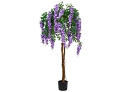 Planta Artificial Beliani Wisteria Tree De Material Sintético Verde 70x70x150
