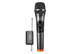 Micrófono inalámbrico ideal para karaoke, eventos y presentaciones. Andowl Q-mic555 negro.
