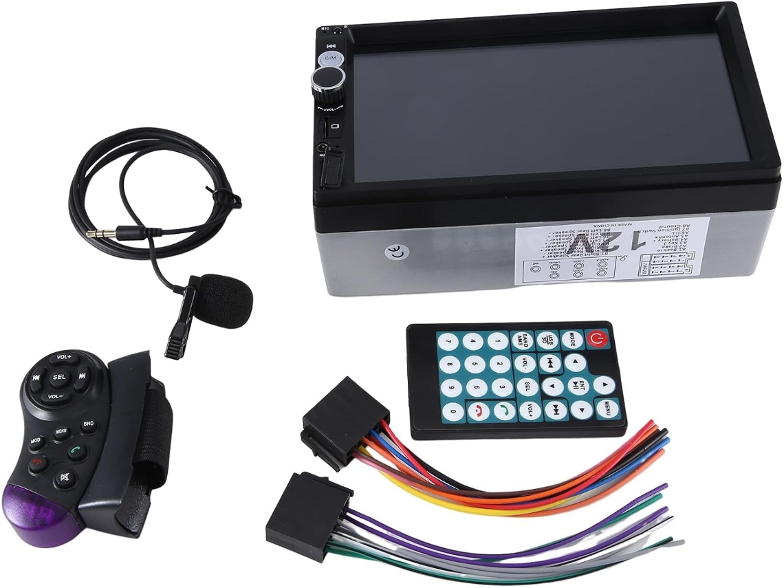 Radio Para Coche Mp5 Con Pantalla Táctil Capacitiva Full Hd De 7 Pulgadas Y Reproductor Fm.