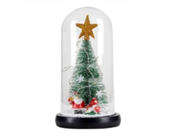 Árbol de Navidad en cúpulas de cristal, mini árbol de mesa iluminado NEVEANCE