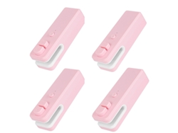4 paquetes de selladores térmicos al vacío portátiles 2 en 1 con carga USB