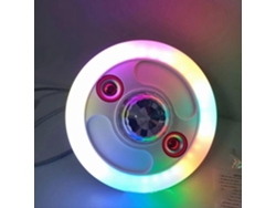 Lámpara musical Neoglint RGB con cambio de color, altavoz Bluetooth, bombilla de ambiente E27 con control remoto Chennnls