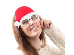 Gorro de Papá Noel Gafas Christmas Planet
