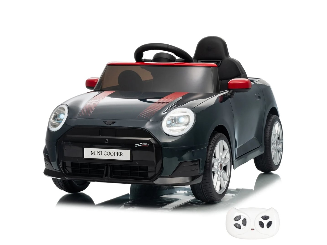 Vehículo Eléctrico Para Niños 12v - Mini Cooper Jcw - 1 A 5 Años - Negro