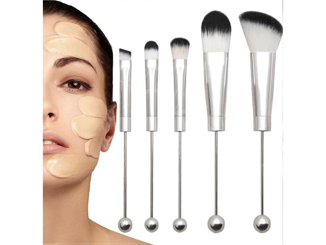 Kit de 5 brochas de maquillaje con cuentas para crear tus propias sombras de ojos. Rosewell