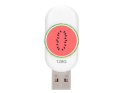 Memoria USB (almacenamiento), forma de sandía, diseño de botón, 128 GB, compacta, regalo único.