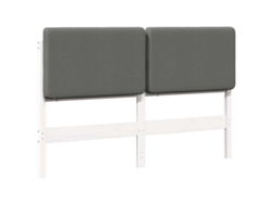 Maison Exclusive - Cabecero Tapizado Y Gris Claro 120 Cm Madera De Pino Macizo