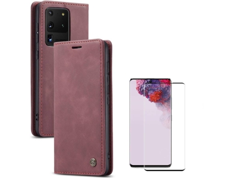 Carcasa y Protector Samsung S20 Ultra Livro Caseme Elite