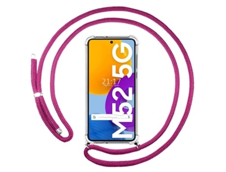 Carcasa Samsung Galaxy M52 5G TUMUNDOSMARTPHONE Colgante Rosa