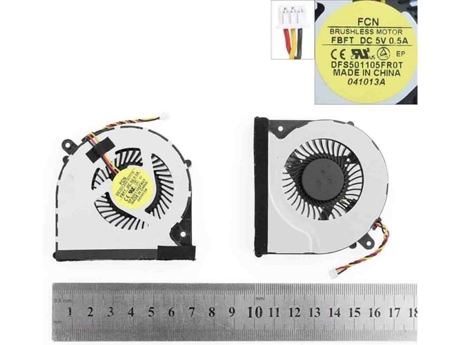 Ventilador CPU para Portátil Toshiba Satellite C850 C855 C875 C870 L850 L870 (3 Pin)