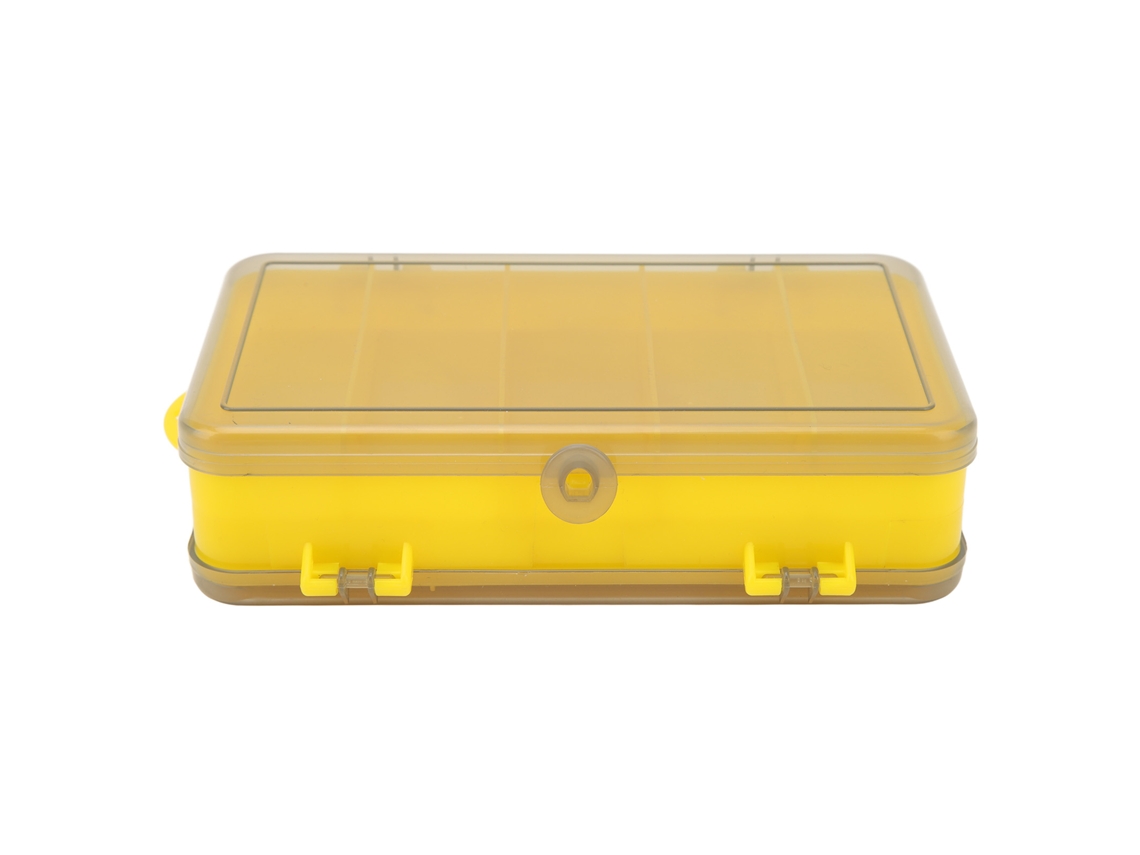 Danu26-bandeja De Cebo Para Pesca Con Compartimentos Plásticos Capacidad Grande Caja De Accesorios De Pesca Amarilla