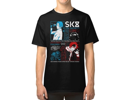 Camiseta ROCKINSTONE SK8 The Infinity Algodón para Hombre (S)