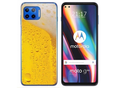 Carcasa Motorola Moto G 5G Plus TUMUNDOSMARTPHONE Cerveza Multicolor