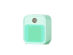 Mini calefactor eléctrico de pared de 2000 W con tres niveles de temperatura MDUG (verde claro)