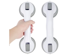 Juego de 2 ventosas para ducha, asas de seguridad para ventanas de baño, extraíbles, no requieren taladrar.