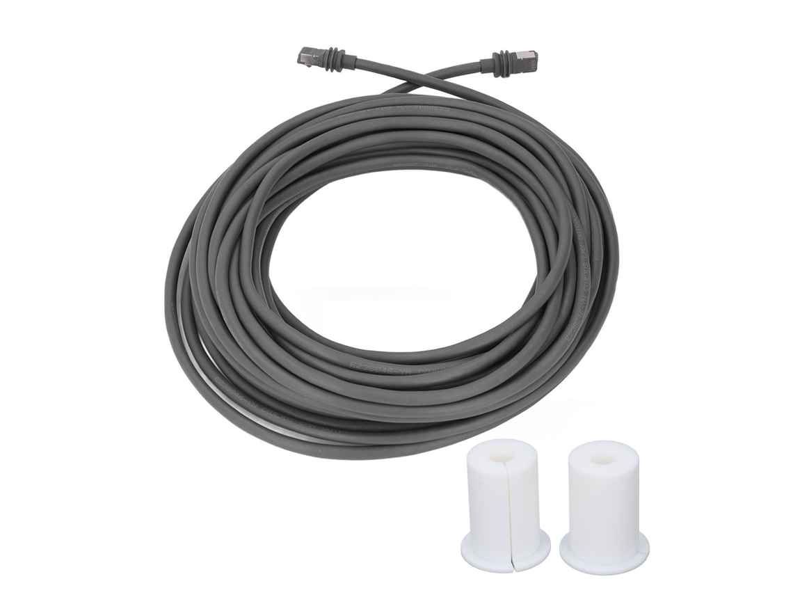Yncm2026-cable Satélite 30ft 24awg Cobre Unicore 2000mbps Para V3 Gen3 Gris Reemplazo