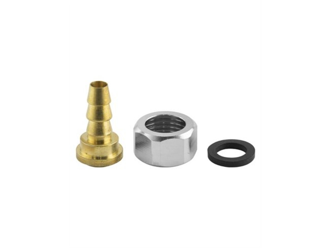 Juego de tuercas de latón de 1/2", niple de junta de gas, 1/2"