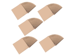 Conjunto 5 Filtros De Cartón DISPIVAL Plegado Estandar (0,63x13 m)