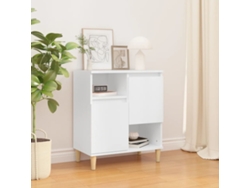 Aparador De Madera Contrachapada Blanco 60x35x70 Cm