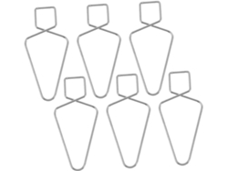 Ganchos De Techo 8 Pulgadas Con Montaje A Presión, 100 Uds, Clips Colgantes En Forma T Para Techos