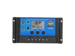 Controlador de carga solar MOS de 2 vías ROM 30A 12V 24V PWM Controlador de panel solar FDIT Regulador de batería de 3 etapas