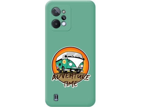 Carcasa para Realme C31 TUMUNDOSMARTPHONE Silicona Líquida Dibujos Verde