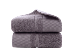 Conjunto de Toalla NEVEANCE Suaves Absorbentes Hotel Baño Algodón Gris - 2pcs (34x74cm)