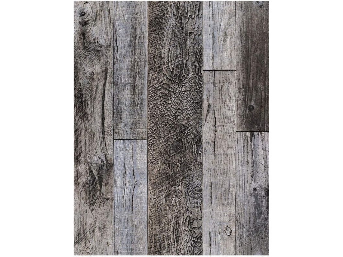 2026-papel Pintado De Madera Autoadhesivo Shiplap Gris Vinilo Decorativo 17.7in X 32.8ft