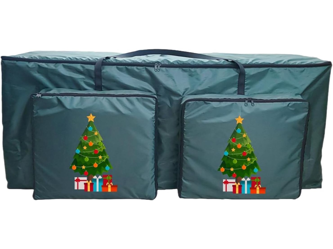 Contenedor para árbol de Navidad con asas, cremallera extragrande, asas reforzadas y bolsillos | Slowmoose Bag