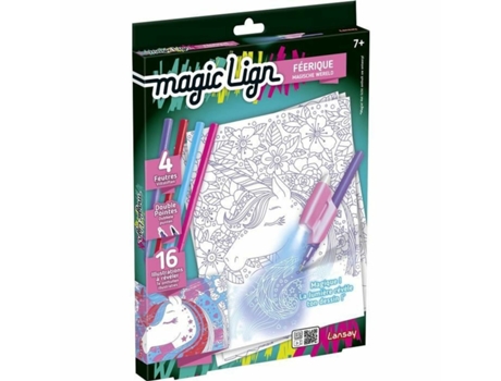 Juego Creativo LANSAY Dibujos para pintar Magic Lign (Edad Mínima Recomendada: 7 años)