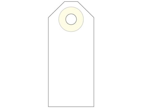 Etiquetas Colgantes APLI (Crema - 60 X 26 mm)