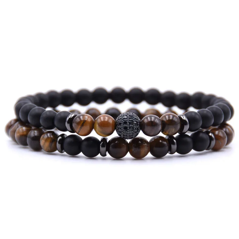 Pulsera De Cuentas De Piedra Amazónica Mate A La Moda, Pulsera De Cuentas Hecha A Mano