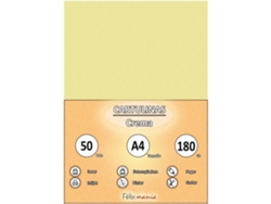 Cardboard 180Gr A4 Cream 50 Hojas