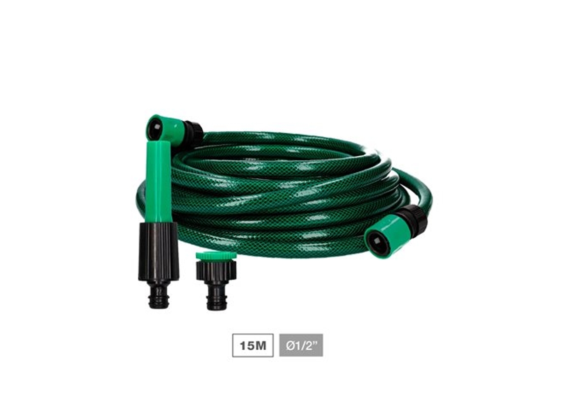 Kit Manguera Jardin Bairia Ø1/2 12.5mm 15m Navelis