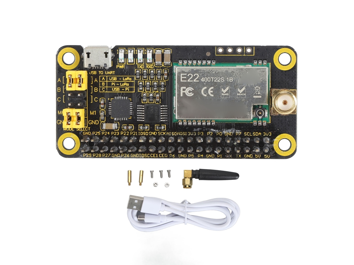 Am 020 Lora Hat Sx1268 410-810mhz Módulo Inalámbrico De 5km Para Rpi