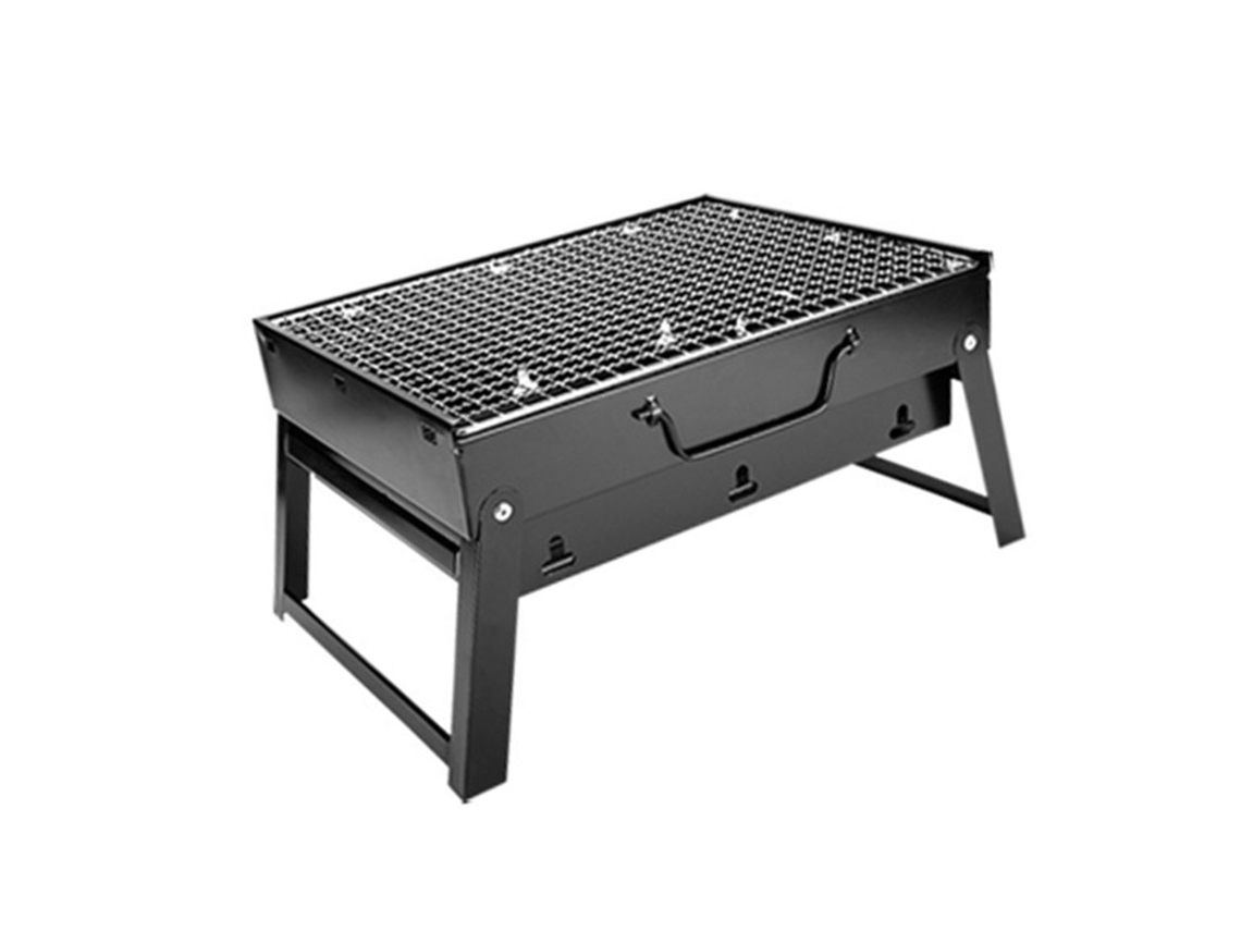 Parrilla portátil de metal, parrilla de carbón multifuncional para el hogar, camping al aire libre y picnic.