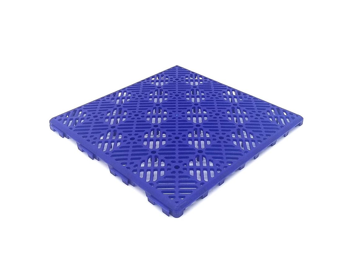 Pack Ahorro 48 Losetas Autoventiladas 30x30x1,5cm (≈4,3m² - Azul) - Suelos De Piscinas, Terrazas, Césped Artificial, Perreras, Trasteros...